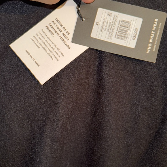 Women’s NWT Who what wear Target Top black button side raglan puff X-LARGE - Picture 4 of 4